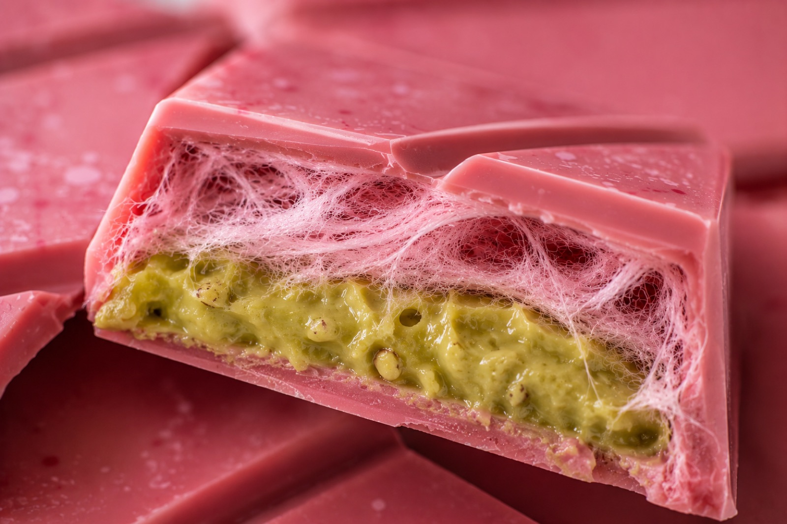 Turkish cotton candy (pişmaniye) strands inside the viral angel hair chocolate bar — fluffy, buttery, melt-in-your-mouth texture
